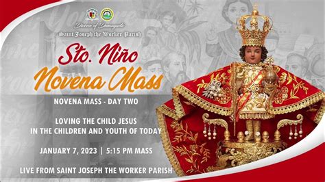 Sto Niño Novena Mass Day Two January 7 2023 5 15 Pm Mass Youtube