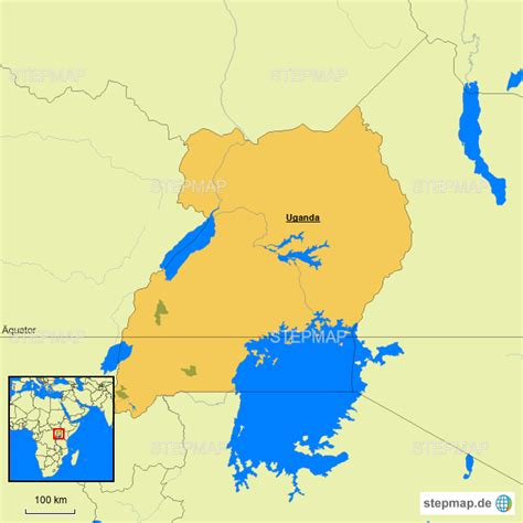 Stepmap Uganda Landkarte Für Uganda