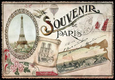 Carte Postale Paris Vintage Paris Souvenirs Ppof 092 Emmanuel Gill