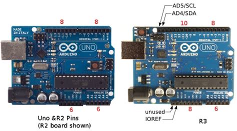Orjinal Arduino Uno R2 Ve R3 Revizyonu Arasındaki Farklar