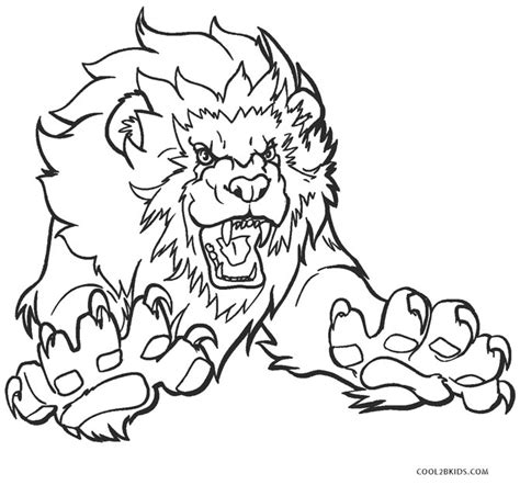 Free Printable Lion Coloring Pages For Kids