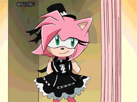 Goth Amy Rose Sonic X Version R Sonicthehedgehog