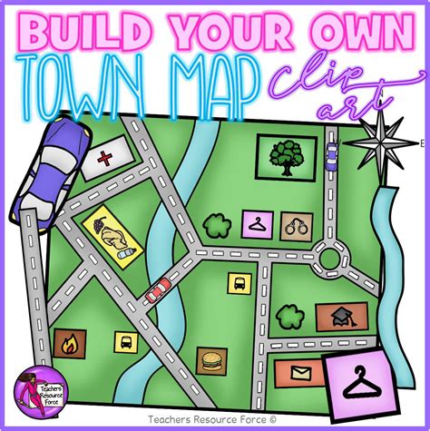 Town Map Cartoon