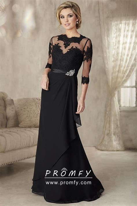 Skip to main search results. Vintage Inspired Elegant Black Illusion 3/4 Sleeve Long ...