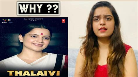 Thalaivi Official Movie Trailer Reaction Thalaivi Youtube