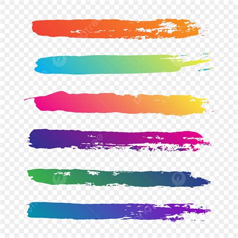 Creative Abstract Colorful Brush Stroke Vector Brush Brush Stroke