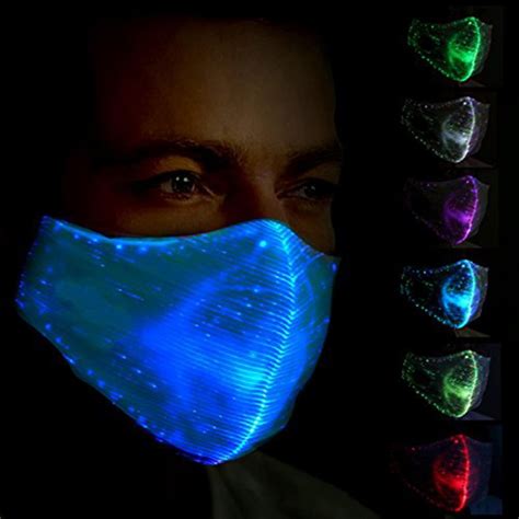 New Led Anti Dust Mask 7 Color Changeable Luminous Mask With Usb Charge