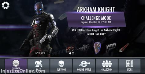 Injustice Gods Among Us Mobile The Arkham Knight Challenge Screenshot