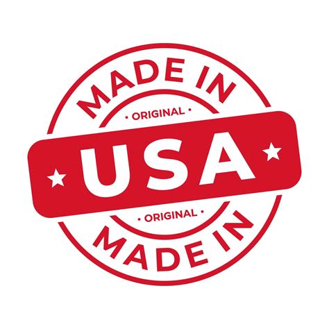 Made In Usa Stamp Logo Icon Symbol Design Seal National Original