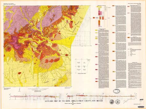 Map Geologic Map Of The Datil Area Catron County New Mexico 1979
