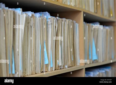 Old Files Archive Stock Photo Alamy