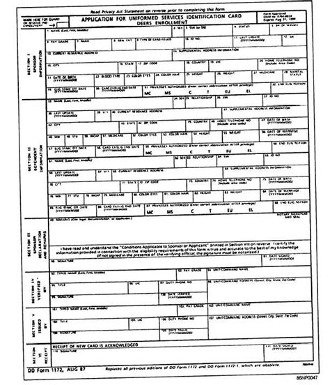 Figure Application For Uniformed Services Identification Card Deew