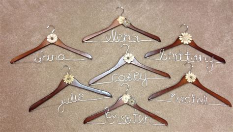 It is my second 'will you be my bridesmaid' project and many, many thanks to jen and lindsey of two broads design for these beautiful hangers… which. Bridesmaids hangers | Bridesmaid hangers, Diy wedding, Diy wedding projects