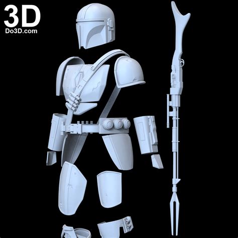 3d Printable Model Mandalorian Original Base Armor