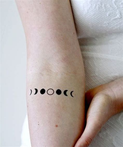 Little Moon Phase Arm Tattoo Design Tattoos Wrist Tattoos Tattoo Set