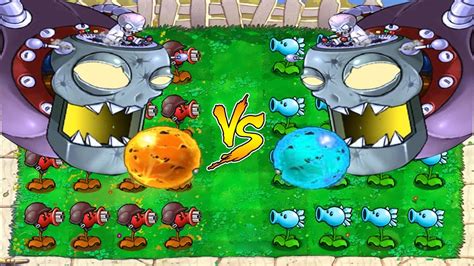 Conquer all 50 levels of adventure mode through day, night, fog, in a swimming pool, on the rooftop and more. Plants vs Zombies : Dr. Zomboss FIRE vs Dr. Zomboss ICE ...