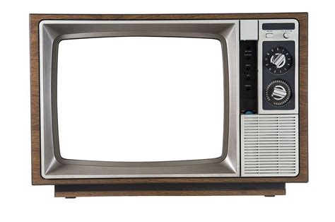 Old Television On White Includes Clipping Path Vintage Tv Vintage