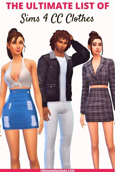 The Ultimate List Of Sims 4 Cc Clothes Free To Download Packing