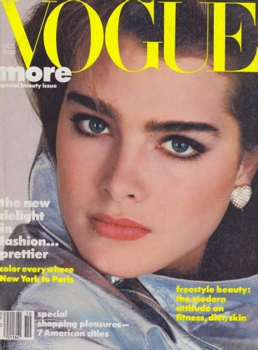 Us Vogue October 1984 Brooke Shields By Richard Avedon The Fashion Spot