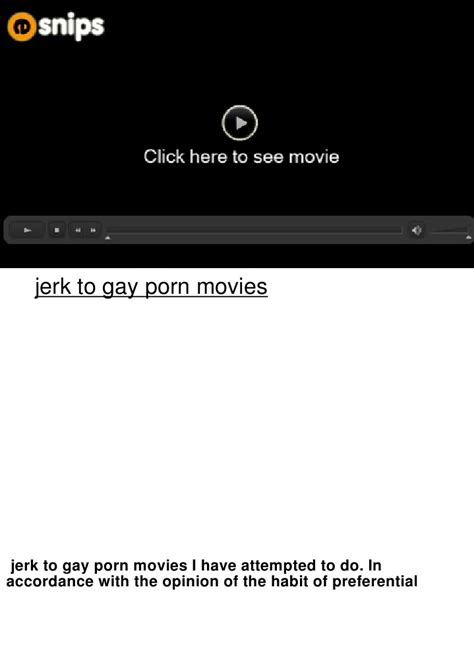 Jerk To Gay Porn Movies Pdf Behavioural Sciences Sexuality