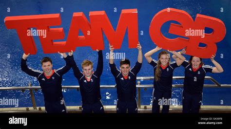 Members Great Britain Olympic Diving Team Freddie Woodward Hi Res Stock