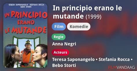 In Principio Erano Le Mutande Film 1999 Filmvandaag Nl