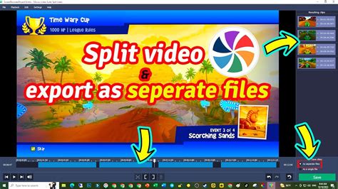 Split A Video And Export As Separate Files In Movavi Split And Export