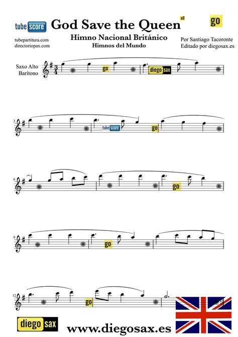 Tocapartituras Himno Nacional De Reino Unido Partitura Para Flauta