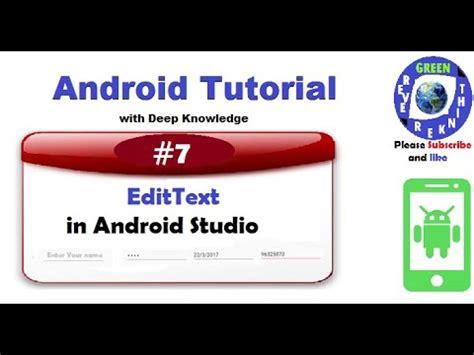 Even no suggestions are given in the text view (xml). #7. EditText and their attributes in Android Studio. - YouTube