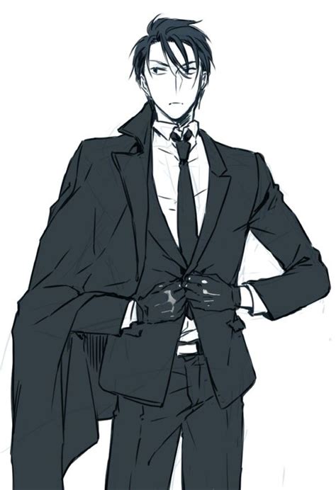 Anime Suit 5 Anime Character Design Male Character Inspiration
