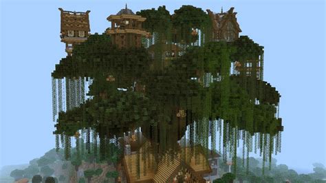 minecraft giant tree house