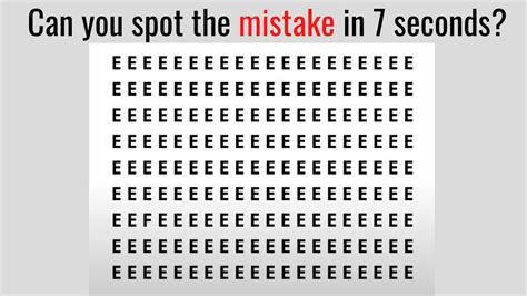 Brain Teaser Can You Spot The F Hidden Among The Es In 7 Seconds