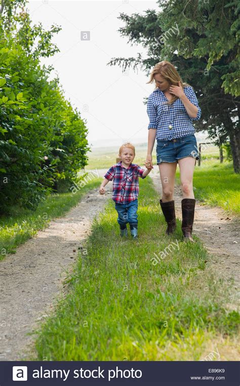 Mother Son Walking Hi Res Stock Photography And Images Alamy