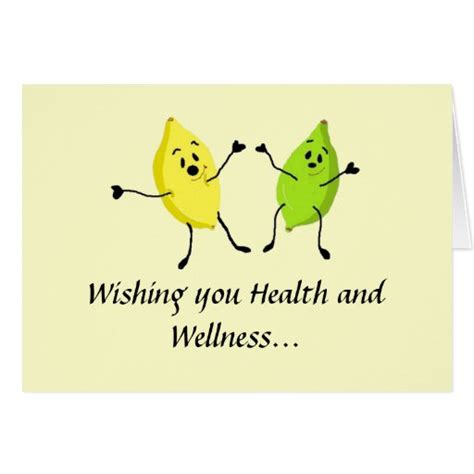 Wishing You Health And Wellness Greeting Card