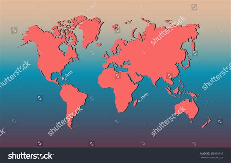 Vector World Map Background Illustration Royalty Free Stock Vector