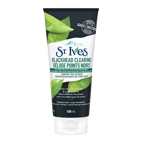 Ives radiant skin face sc. St. Ives Blackhead Clearing Green Tea Scrub, 150 Ml, St ...