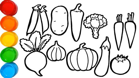 Dibujos De Vegetales Para Imprimir Y Colorear Verduras Y Hortalizas