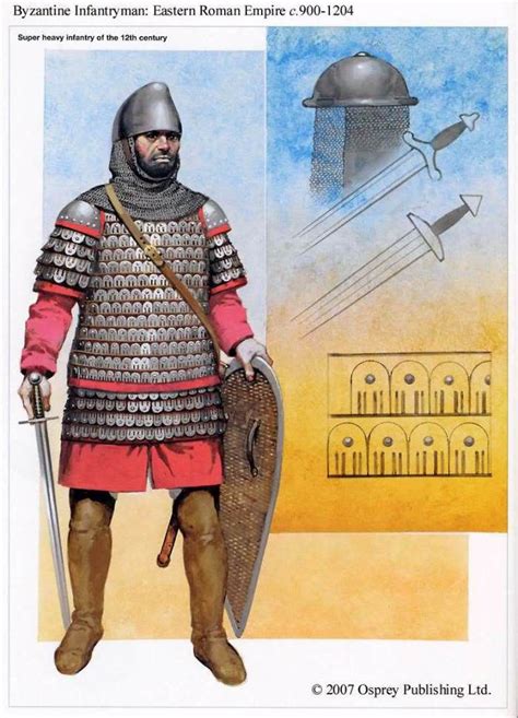 Angus Mcbride Eastern Roman Byzantine Infantry 900 1200 Ce
