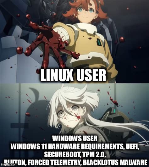 Linux Users Helping Windows Users Imgflip