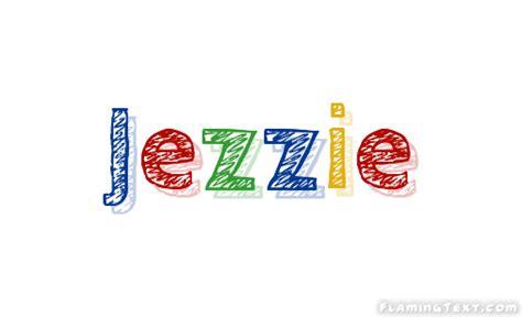 jezzie ロゴ フレーミングテキストからの無料の名前デザインツール