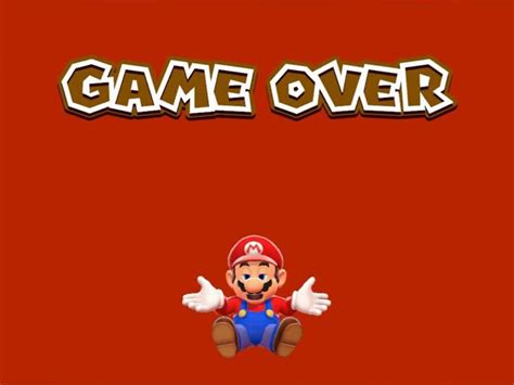 Mario Game Over 