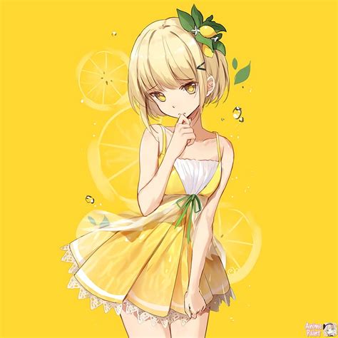 Lemons Anime Girl Hd Phone Wallpaper Peakpx