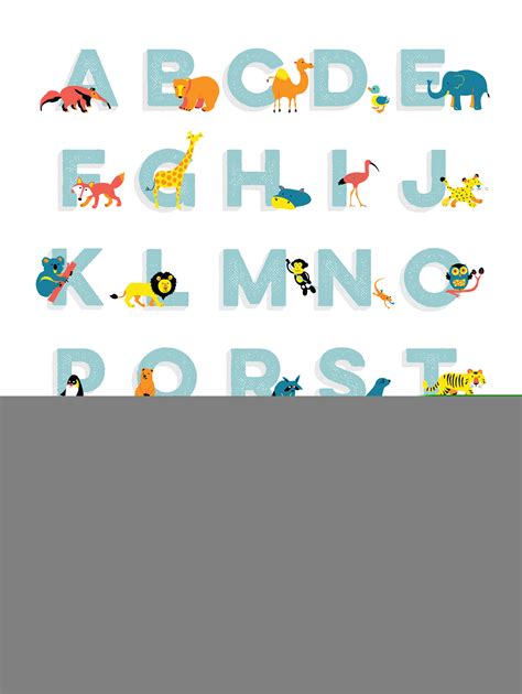 Animal Alphabet Full Colour