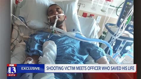 Shooting Victim Meets Officer Who Saved His Life Youtube