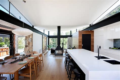 House In Stone Glass And Steel Overlooking The Yarra River