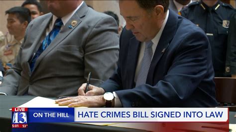 Hate Crimes Bill Signed Into Law In Utah