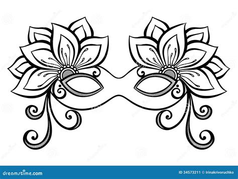Masquerade Mask Stock Vector Illustration Of Party Carnival 34573211