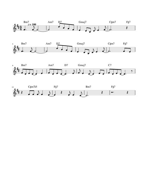 Sunny Sheet Music For Flute Solo
