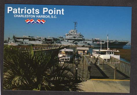 Sc Navy Naval Ship Charleston South Carolina Postcard Yorktown Cv 10