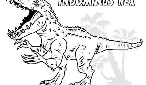 Coloriage Jurassic World T Rex Coloriage Indominus Rex Jurassic World